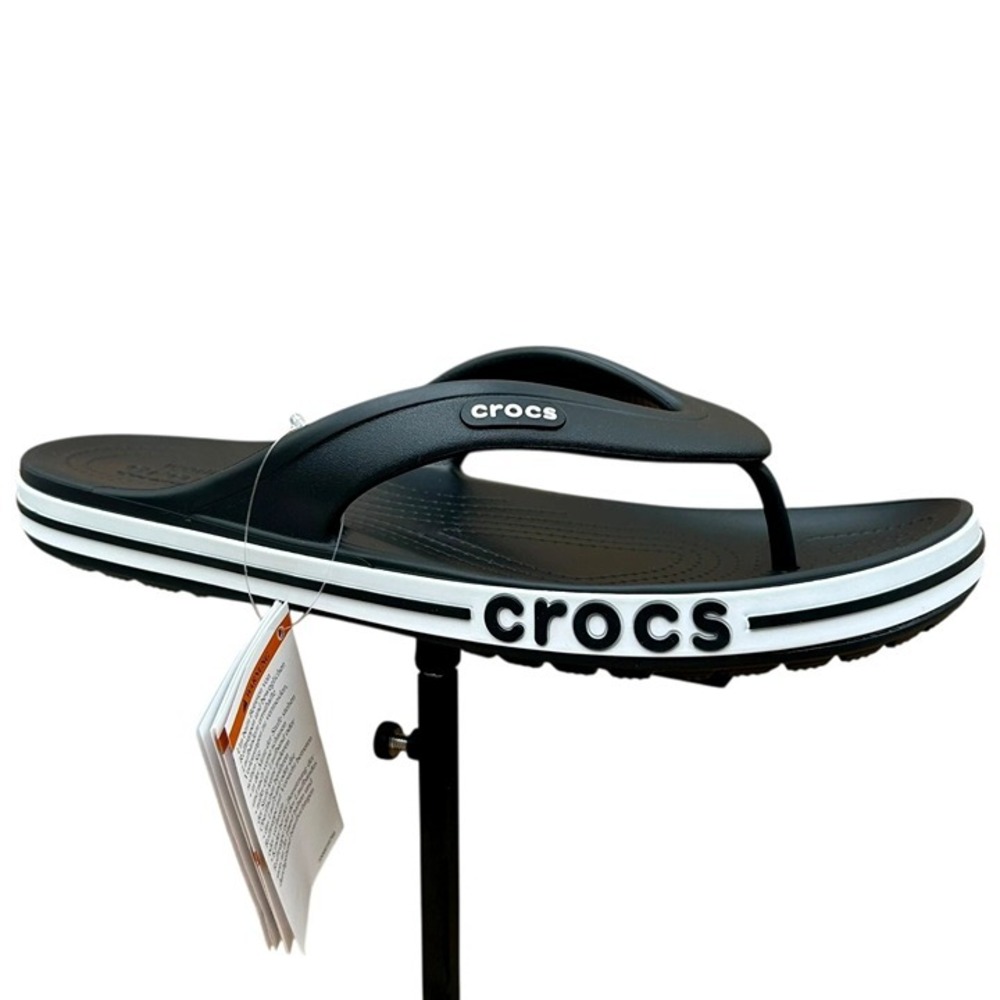 Crocs Men's Bayaband Flip Flop Sandals Size 11 Black Water Friendly Lightweight
